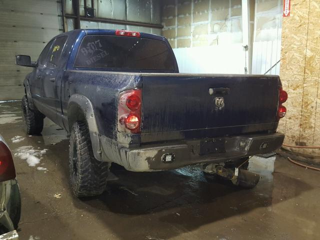 3D7KS29L89G525415 - 2009 DODGE RAM 2500 BLUE photo 3