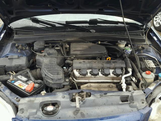 1HGES258X2L031107 - 2002 HONDA CIVIC EX BLUE photo 7