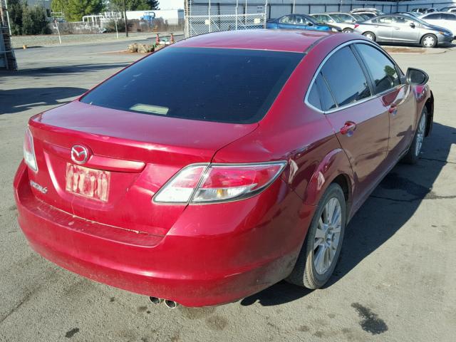 1YVHZ8CH1A5M07008 - 2010 MAZDA 6 I RED photo 4