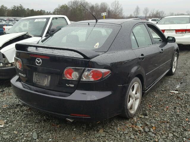 1YVHP84D875M33017 - 2007 MAZDA 6 S BLACK photo 4