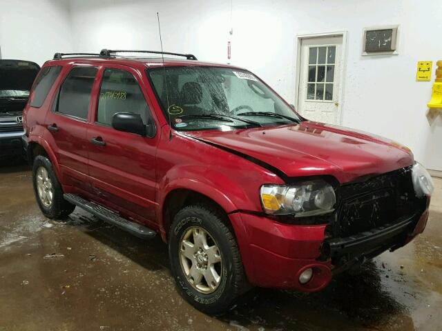 1FMCU93197KB43758 - 2007 FORD ESCAPE XLT RED photo 1