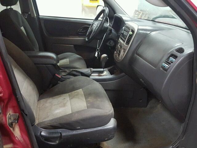 1FMCU93197KB43758 - 2007 FORD ESCAPE XLT RED photo 5