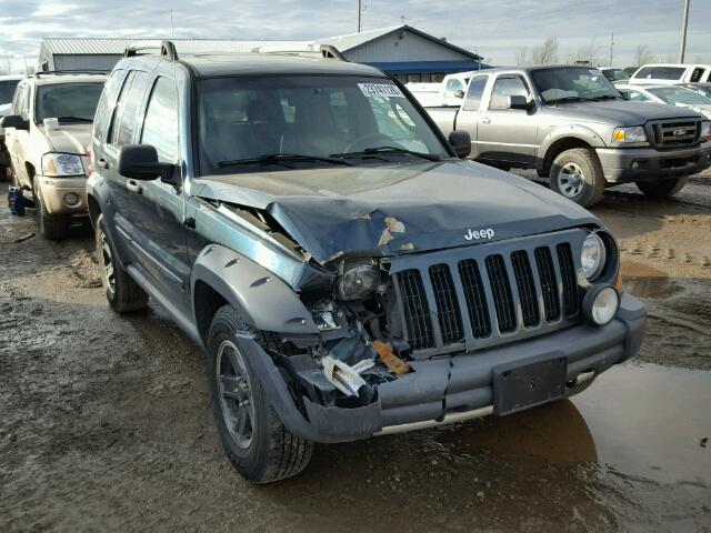 1J4GL38K25W512760 - 2005 JEEP LIBERTY RE GREEN photo 1