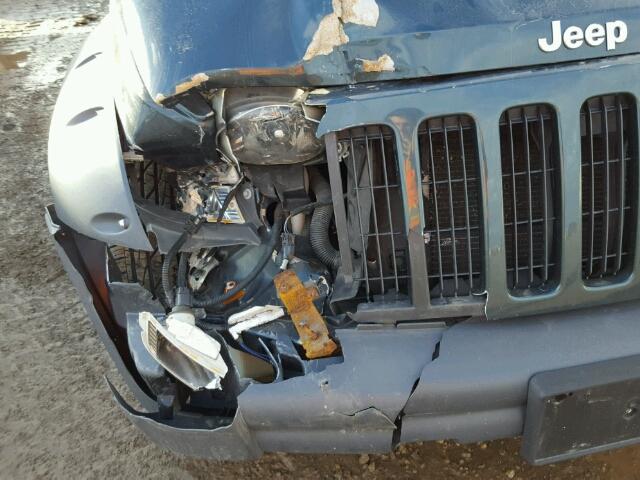 1J4GL38K25W512760 - 2005 JEEP LIBERTY RE GREEN photo 9