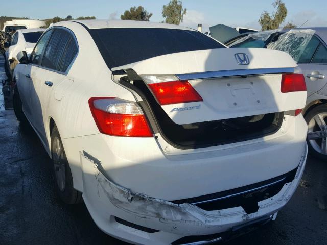 1HGCR2F33EA049518 - 2014 HONDA ACCORD LX WHITE photo 3