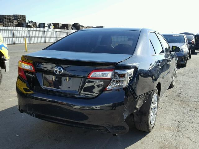 4T1BF1FK6EU849034 - 2014 TOYOTA CAMRY L BLACK photo 4