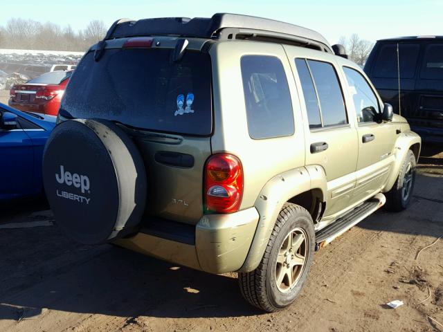 1J4GK38K43W561510 - 2003 JEEP LIBERTY RE GREEN photo 4