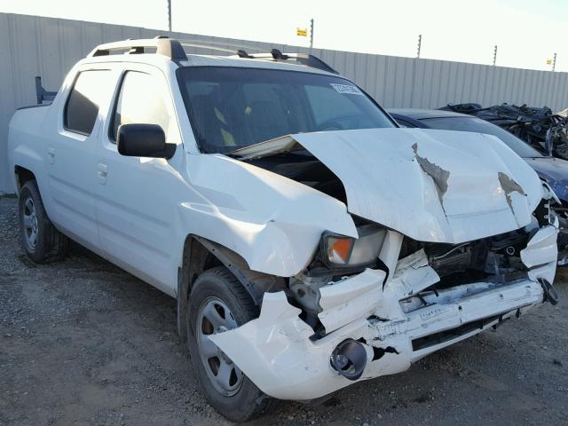 2HJYK16368H515074 - 2008 HONDA RIDGELINE WHITE photo 1