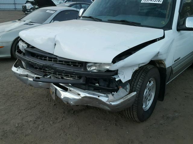 1GCEC14T7YZ368562 - 2000 CHEVROLET SILVERADO WHITE photo 9