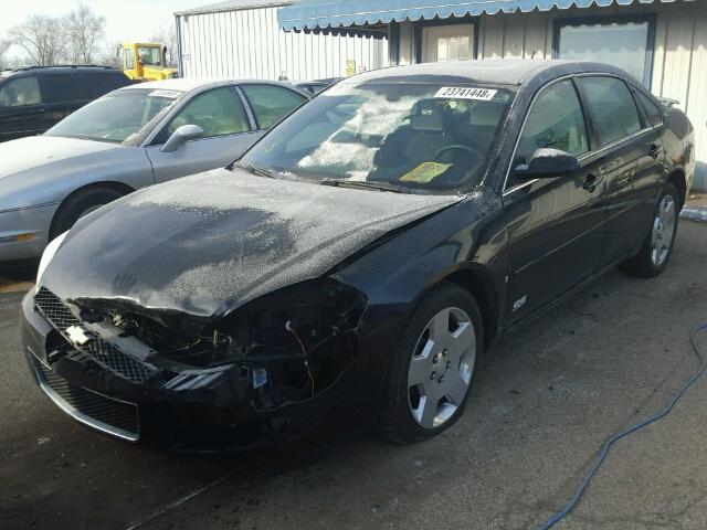 2G1WD58C569352668 - 2006 CHEVROLET IMPALA SUP BLACK photo 2