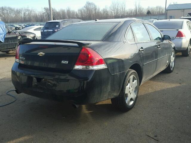 2G1WD58C569352668 - 2006 CHEVROLET IMPALA SUP BLACK photo 4