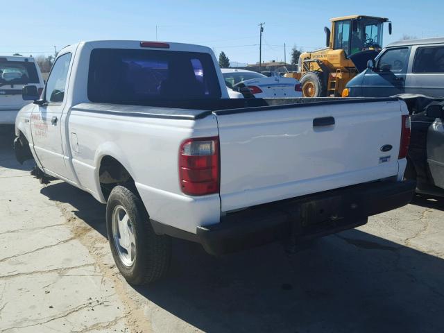 1FTYR10U14PA60447 - 2004 FORD RANGER WHITE photo 3