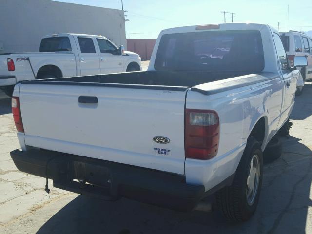 1FTYR10U14PA60447 - 2004 FORD RANGER WHITE photo 4