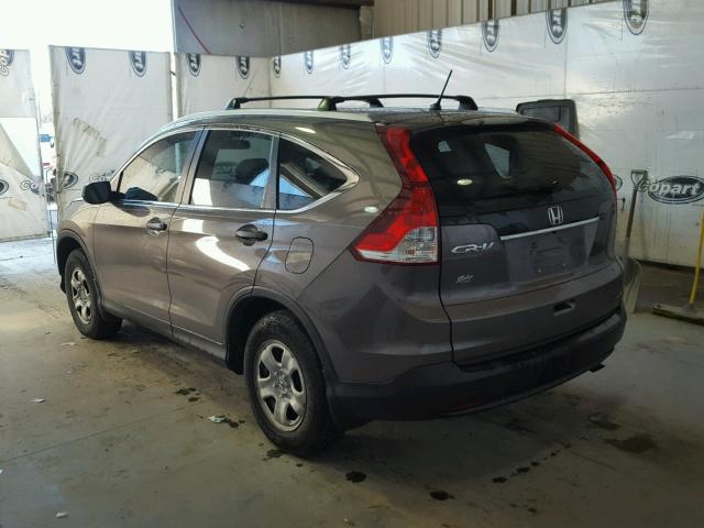 2HKRM3H39EH513379 - 2014 HONDA CR-V LX GRAY photo 3