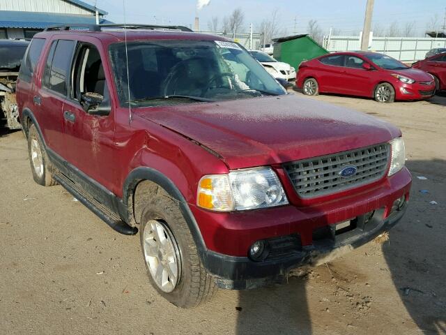 1FMZU73K23UC75637 - 2003 FORD EXPLORER X RED photo 1