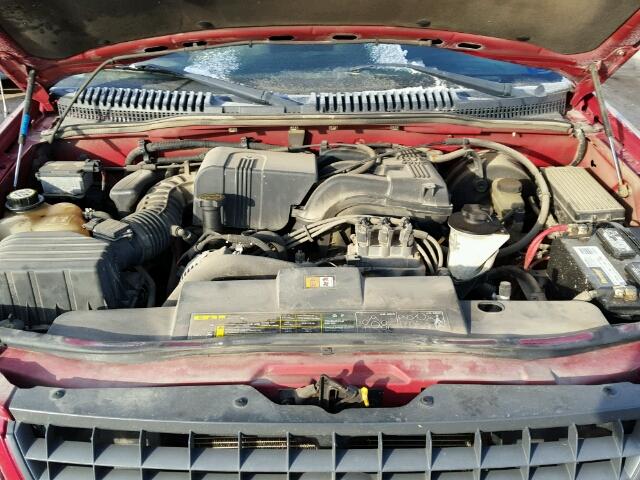 1FMZU73K23UC75637 - 2003 FORD EXPLORER X RED photo 7