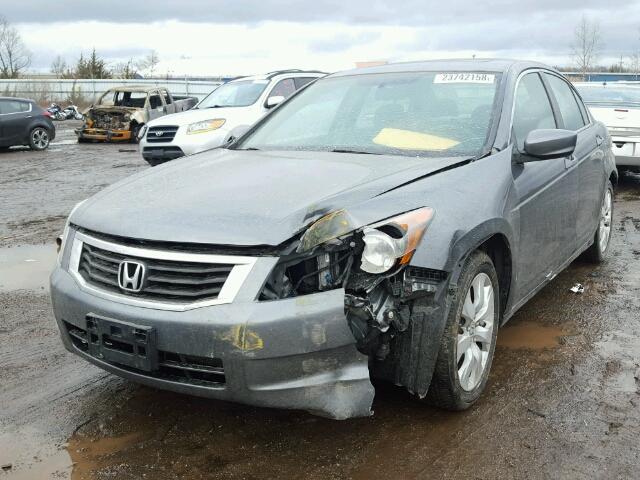 1HGCP26728A019861 - 2008 HONDA ACCORD EX GRAY photo 2