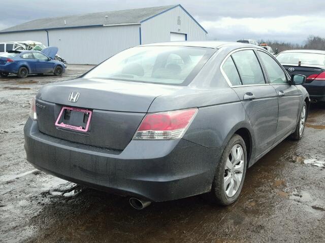 1HGCP26728A019861 - 2008 HONDA ACCORD EX GRAY photo 4