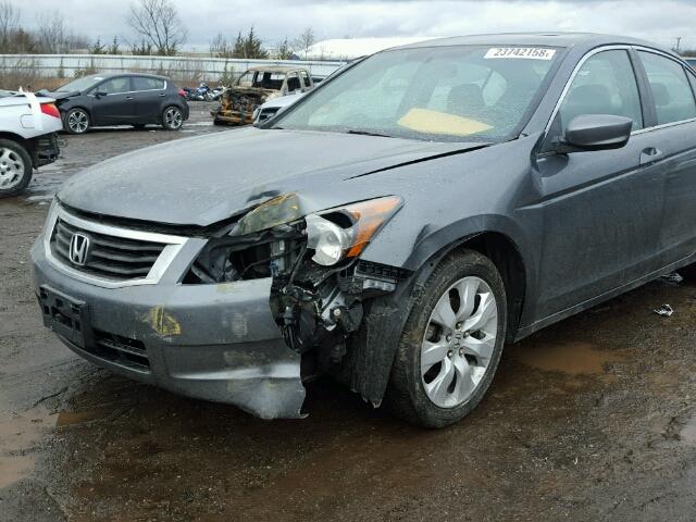 1HGCP26728A019861 - 2008 HONDA ACCORD EX GRAY photo 9