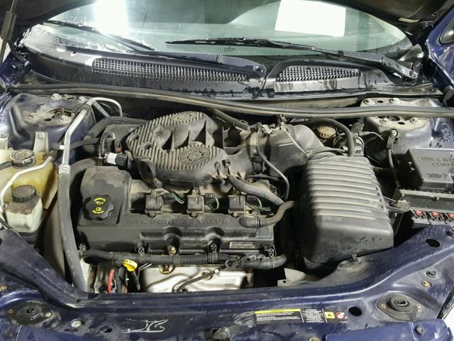 1B3EL46R75N626151 - 2005 DODGE STRATUS SX BLUE photo 7