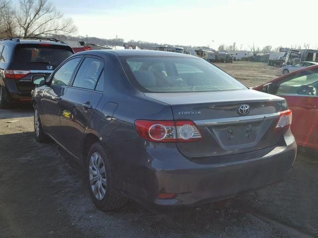 5YFBU4EE5DP167183 - 2013 TOYOTA COROLLA BA GRAY photo 3