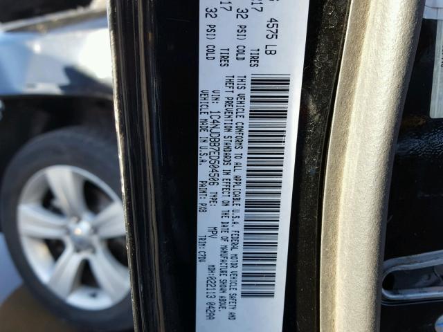 1C4NJDBB7ED504506 - 2014 JEEP COMPASS SP BLACK photo 10