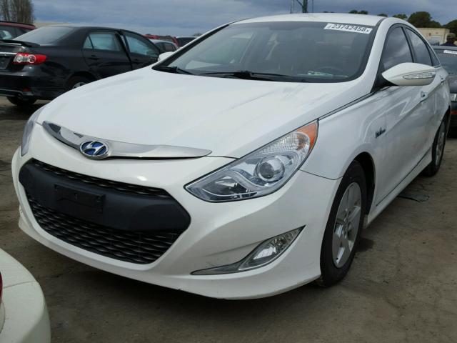 KMHEC4A44CA062680 - 2012 HYUNDAI SONATA HYB WHITE photo 2