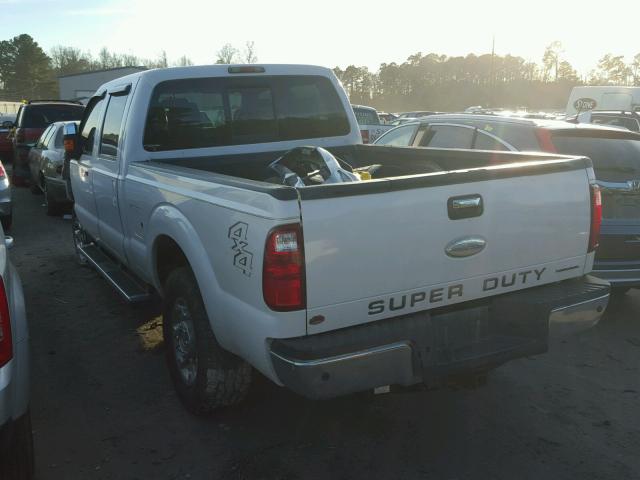 1FT7W2B66CEA01879 - 2012 FORD F250 SUPER WHITE photo 3