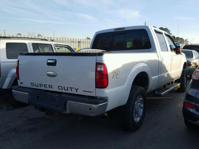 1FT7W2B66CEA01879 - 2012 FORD F250 SUPER WHITE photo 4