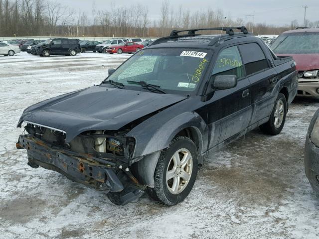 4S4BT62C357107810 - 2005 SUBARU BAJA SPORT BLACK photo 2