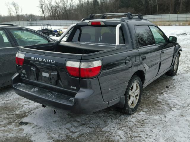 4S4BT62C357107810 - 2005 SUBARU BAJA SPORT BLACK photo 4