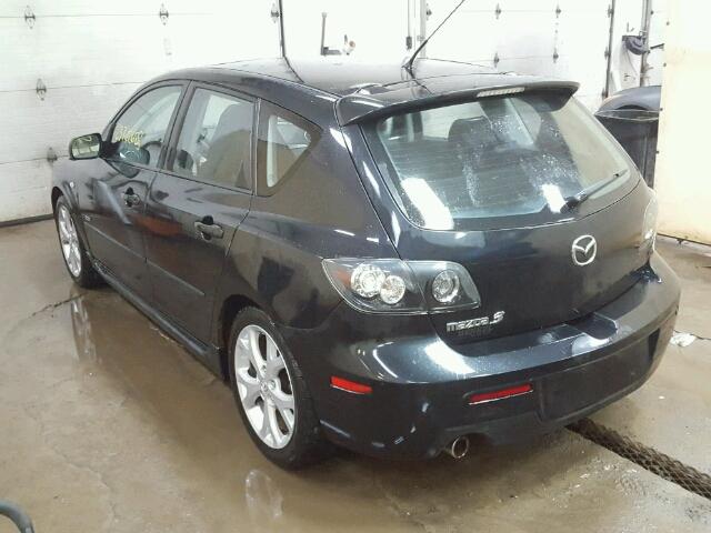 JM1BK343071666451 - 2007 MAZDA 3 HATCHBAC BLACK photo 3