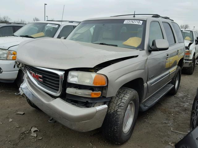 1GKEK13Z82R178158 - 2002 GMC YUKON TAN photo 2