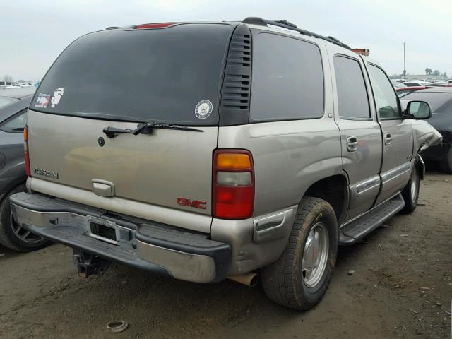 1GKEK13Z82R178158 - 2002 GMC YUKON TAN photo 4