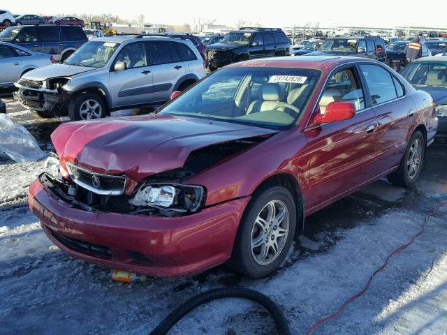 19UUA56681A000168 - 2001 ACURA 3.2TL RED photo 2