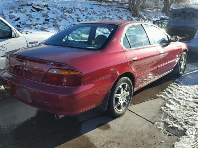 19UUA56681A000168 - 2001 ACURA 3.2TL RED photo 4