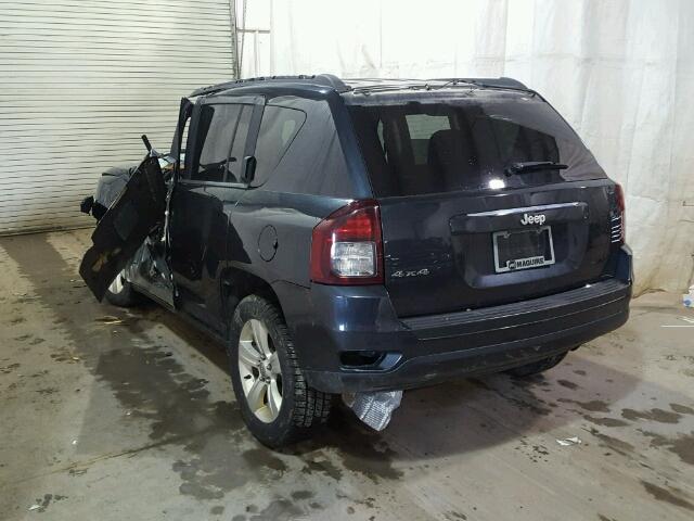 1C4NJDBB4ED593127 - 2014 JEEP COMPASS SP BLUE photo 3