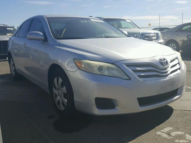 4T4BF3EKXAR075447 - 2010 TOYOTA CAMRY BASE SILVER photo 1