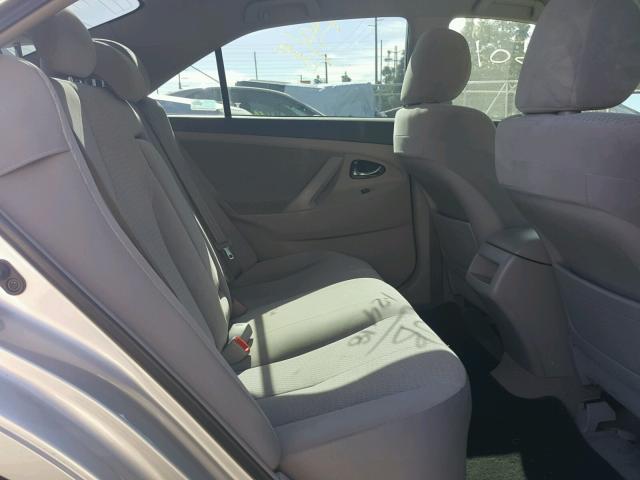 4T4BF3EKXAR075447 - 2010 TOYOTA CAMRY BASE SILVER photo 6