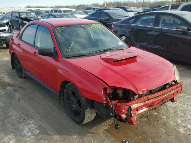 JF1GD29684G515076 - 2004 SUBARU IMPREZA WR RED photo 1