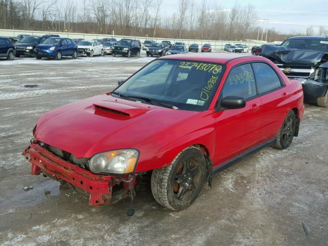 JF1GD29684G515076 - 2004 SUBARU IMPREZA WR RED photo 2