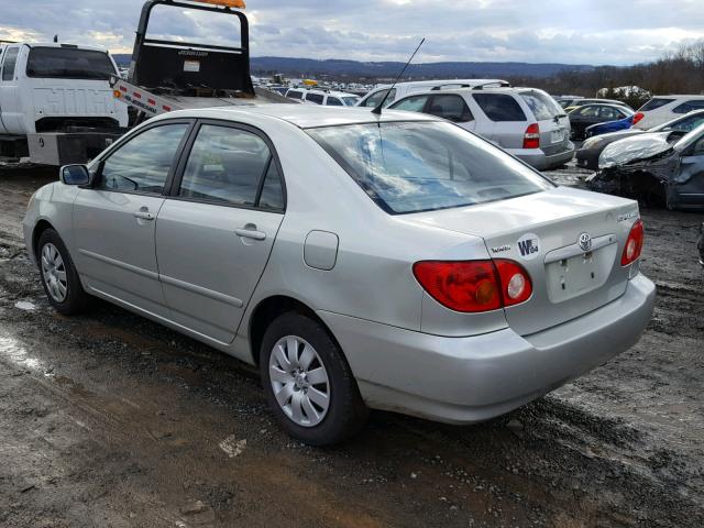 JTDBR32E930049114 - 2003 TOYOTA COROLLA CE SILVER photo 3