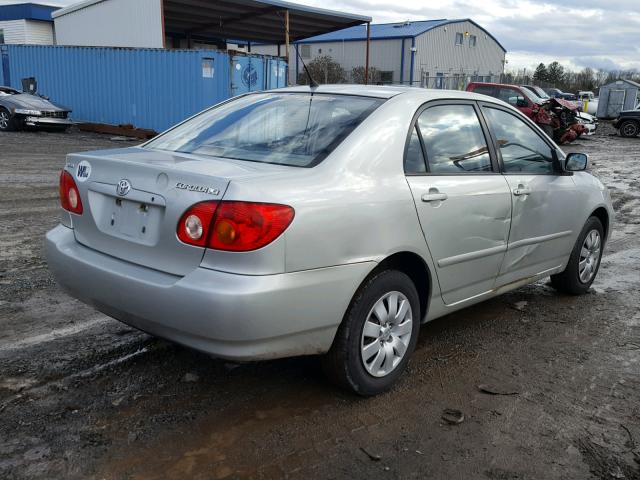 JTDBR32E930049114 - 2003 TOYOTA COROLLA CE SILVER photo 4