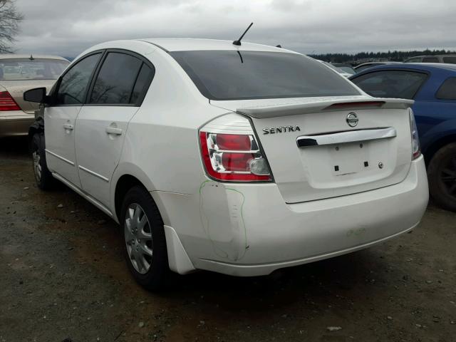 3N1AB6AP4CL728248 - 2012 NISSAN SENTRA 2.0 WHITE photo 3