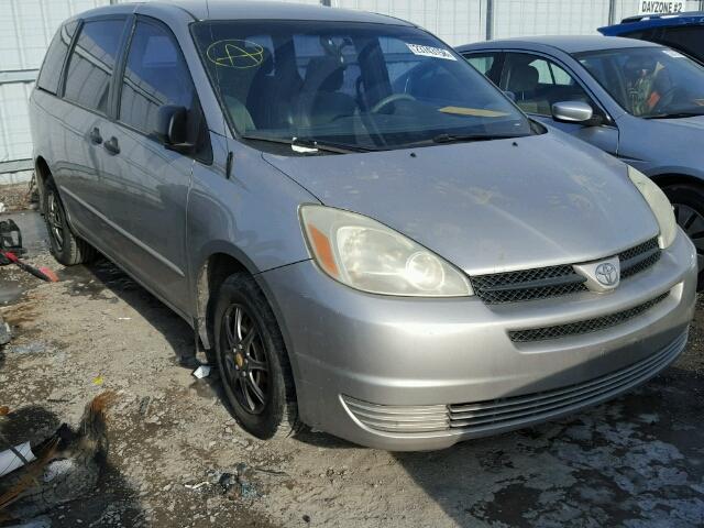 5TDZA29CX4S122610 - 2004 TOYOTA SIENNA CE SILVER photo 1