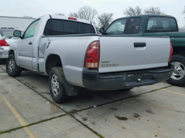 5TENX22N28Z479247 - 2008 TOYOTA TACOMA SILVER photo 3