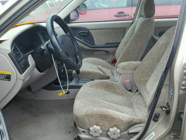 KMHDN45D11U094711 - 2001 HYUNDAI ELANTRA GL BEIGE photo 5