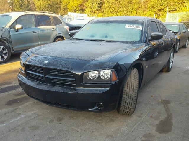 2B3KA43G48H227982 - 2008 DODGE CHARGER BLACK photo 2