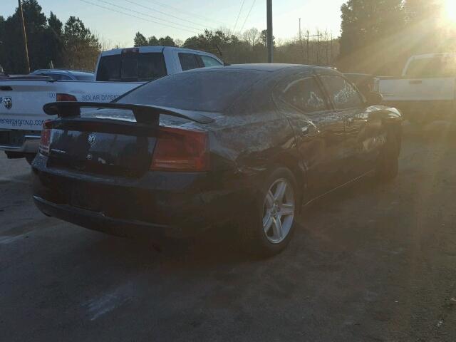 2B3KA43G48H227982 - 2008 DODGE CHARGER BLACK photo 4