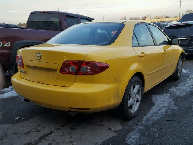 1YVFP80C835M04776 - 2003 MAZDA 6 I YELLOW photo 4